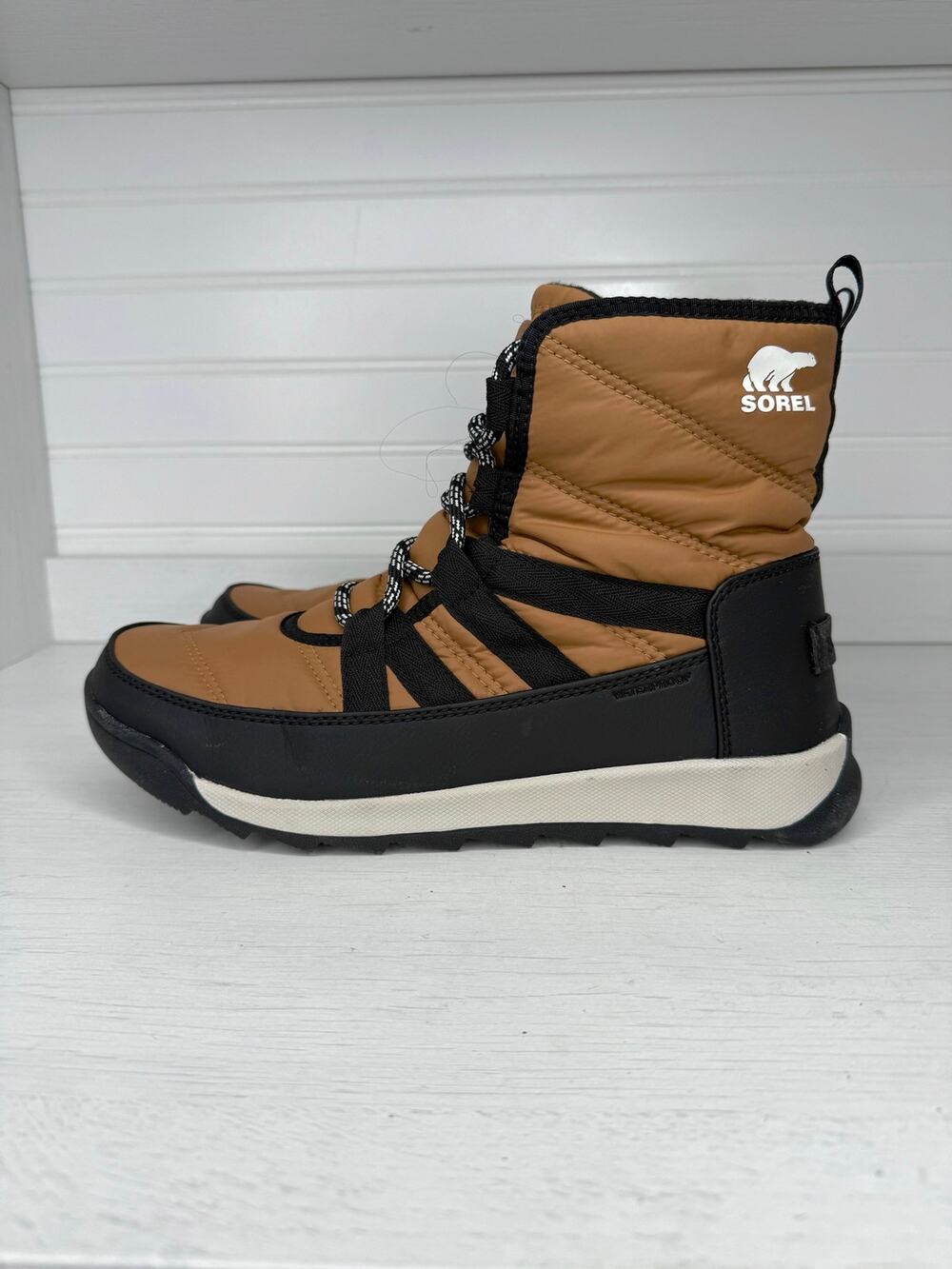 Sorel Whitney II Short Lace Waterproof Women 8.5 Brown Winter Boot NL3822-286